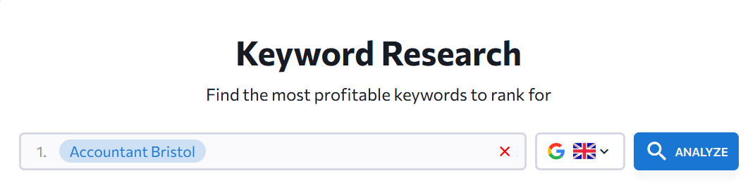 SE Ranking for keyword research