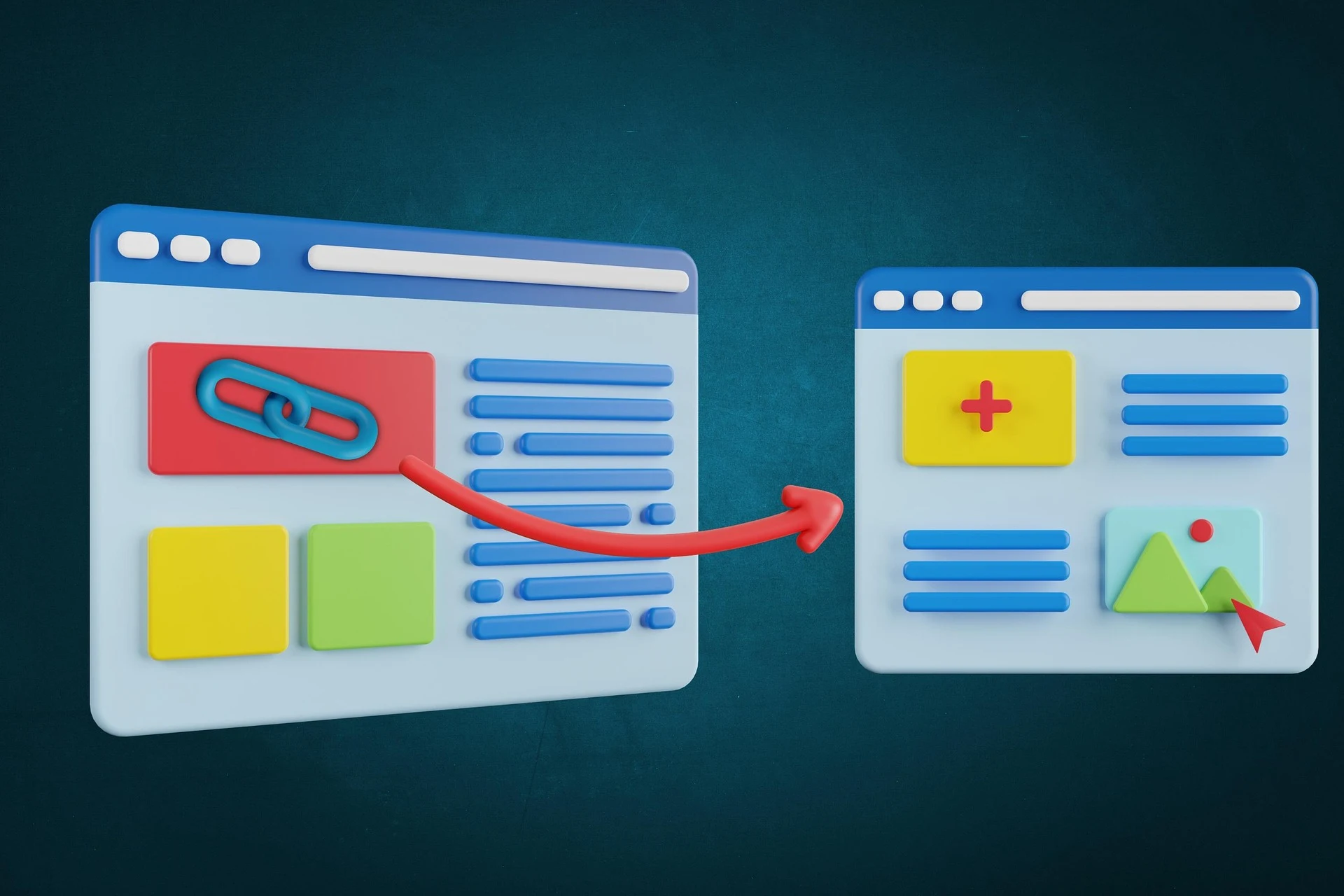 infographic illustrating Building Backlinks for SEO